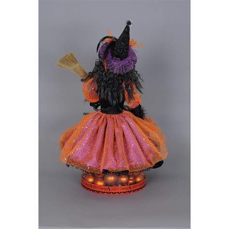 Enhance Your Halloween Decorations with Witch Figurines That Glow and Cast a Spell